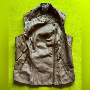 Faux Leather Vest